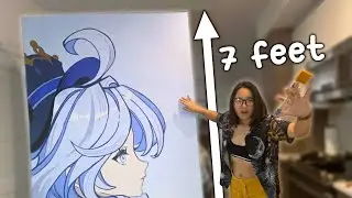 I painted a 7 foot tall Furina