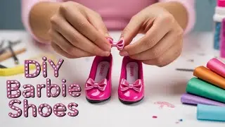 How to Make Barbie Shoes at Home - DIY Barbie Doll Shoes