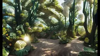 180 VR - Beautiful fantastic parks and gardens 02 - slower (AI Stable Diffusion, VR headset needed)
