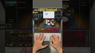 Linear finger drumming with MacBook trackpad, #AudioSwift, ​⁠LDM PreRoll & SSD5 @IsotonikStudios