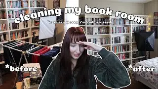 cleaning & reorganizing my messy book room