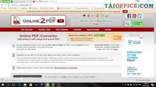 Hướng dẫn chuyển đổi PDF sang Word bằng Online2PDF và Online Convert