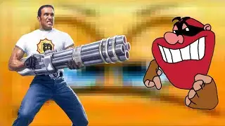 Михаган играет в Serious Sam: First Encounter и страдает (часть 2)
