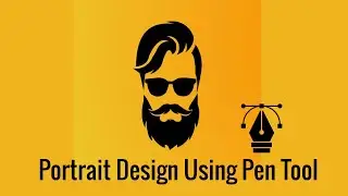 Portrait Logo Design by Using Pen Tool in Illustrator|| Adobe Illustrator Tutorial