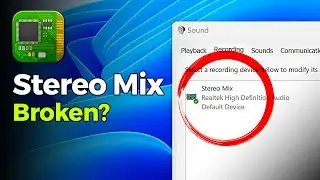Stereo Mix Not Working in Windows? Problem Solved!