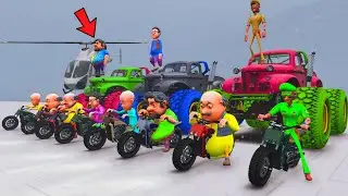 Motu Patlu Impossible Curvy Road And Parkour Road Ramp Challenge In Gta 5