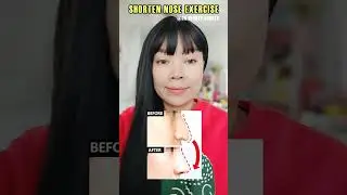 Nose Shortening without surgery | Shorten a Long nose, Fix droopy nose exercise
