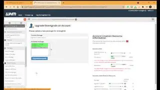 How to change existing package in hosting reseller
