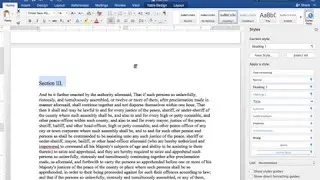 Creating Headings in Word 2016 for Mac