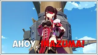 Beidou and Lumine set sail for Inazuma | Genshin Impact