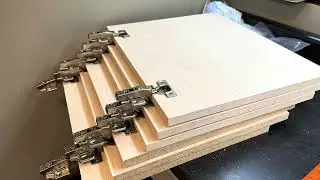 Glimpses of cabinet building and wooden drawer pulls on onefinity cnc wall mounted