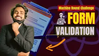 Form Validation in React Without Libraries | Machine Coding Round | Day 1