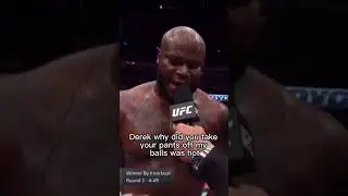 Derrick Lewis Funny Interview “My balls was hot” 😂 #shorts #ufc #mma #knockout #dana #fyp #funny