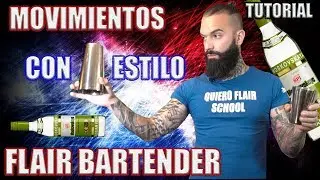 🍸 MOVIMIENTOS BÁSICOS CON EL TIN / Tutorial Flair Bartender / 🍸