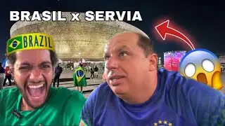 FUI VER O PRIMEIRO JOGO DO BRASIL NA COPA - BRASIL x SERVIA