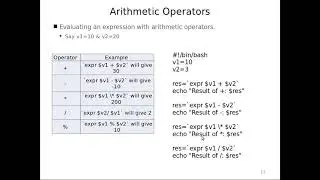Linux Shell Scripting | Unit 3 | Shell Operators | Arithmetic | Part 2 of 11