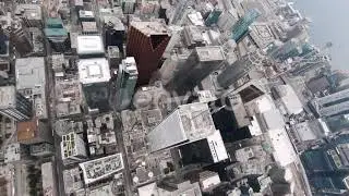 Toronto, Canada, Aerial - Bird's eye view of the Downtown Skyscrapers | Stock Footage - Envato e...
