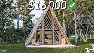 A Frame House Tour | 7x10 Meters Cabin Design | An ORIGINAL idea