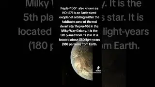 What is Kepler - 186F? #funfacts #fact #facts #planet #space #earth #star