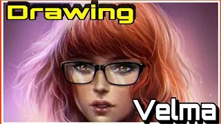 Speed Drawing da Velma à caneta!!! #velma #scoobydoo