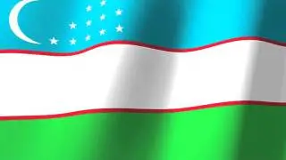 Flag of Uzbekistan - Oʻzbekiston davlat bayrogʻi