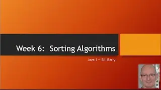 Java1-06 Sorting Algorithms and Big O - Demo1 - BubbleSort