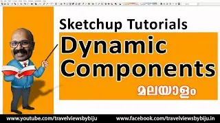 Dynamic Components | Sketchup Malayalam Tutorials
