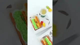 Sandwich, fries, and soda combo/Burger Shop Miniature for Collectorsبرجرদোকানसैंडविच miniatur#shorts