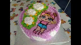 Торт кукла ЛОЛ 2