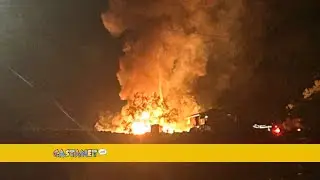 Suspicious fire destroys home, outbuildings on Hartman Road