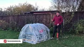 Зимний монтаж фасадной плитки ТЕХНОНИКОЛЬ HAUBERK