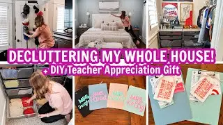 😍HOME ORGANIZATION IDEAS | CLEAN, DECLUTTER, & ORGANIZE WITH ME + DIY Teacher's appreciation gift