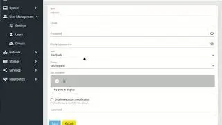 OMV6 - User management section