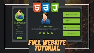 How To Make Complete Website Using HTML & CSS | Full Responsive Website Design Step by Step | Part 1