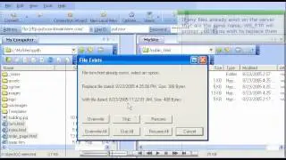 Transfering files in ws ftp