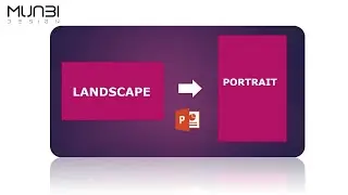 Landscape to Portrait in PowerPoint 2016| Muabi Design