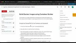 App Dev: Deploying the Application into Kubernetes Engine - Python | GSP188