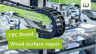 TRC Board | Fully-automatic wood surface repair of single boards | WINTERSTEIGER