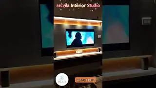 TV Unit with Home Theater ✌️For Interior Project, do contact at 83600 90245 #arcvila #interiordesign