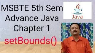 setBounds() method in java MSBTE I Scheme Advance Java