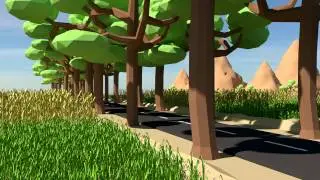 Blender Timelapse | Road Trip | low poly