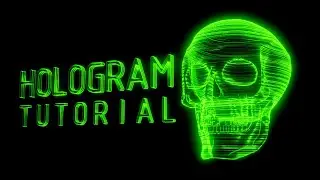 Easy Hologram Material Blender Tutorial