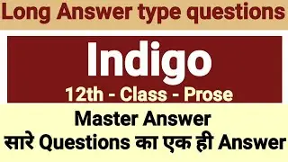 indigo long questions and answers | indigo long answer type question | indigo long answers 12
