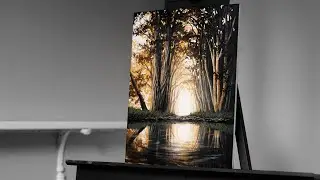 Painting a Warm Realistic Landscape with Acrylics - Paint with Ryan