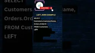 SQL LEFT JOIN Example 
