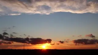 Footage Mirror sunset / Зеркальный закат (Таймлапс)