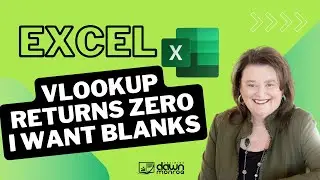 Excel VLOOKUP Returns Zero Values - Need Blanks Instead