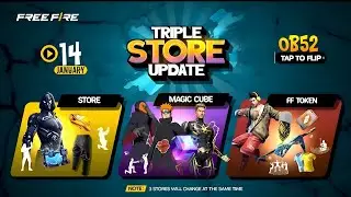 Ob52 Triple Store Update💥Magic Cube New Bundle🤯 FF Token Store Update | Ob52 Store Update Free Fire