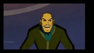The Dragon kidnaps Blue Falcon and Scooby Doo