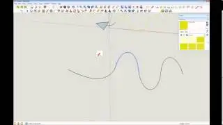 Tutorial for Drawing a wiggly line and arrow in Sketchup
